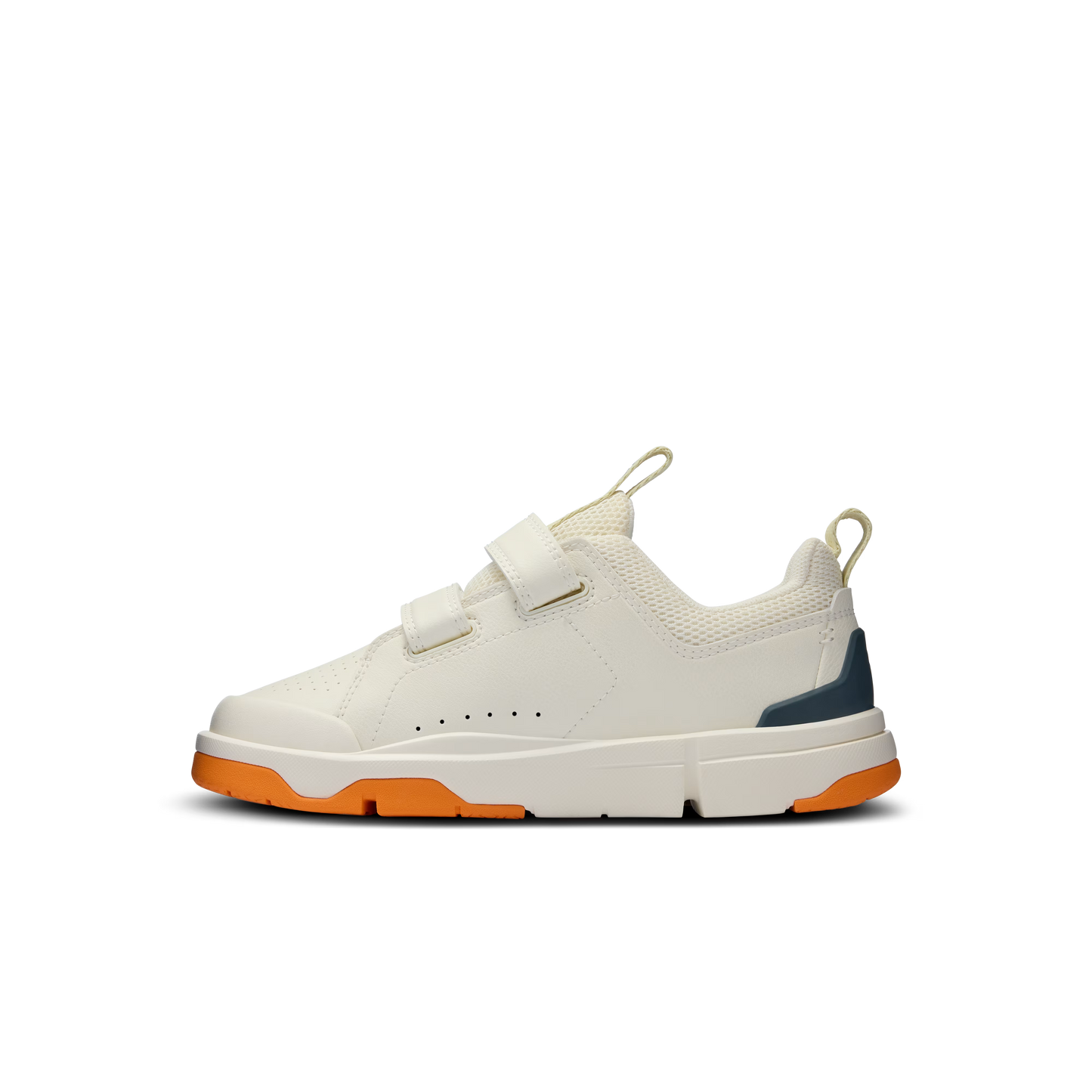 On The Roger Kids Lifestyle Shoe - Ivory | Orange