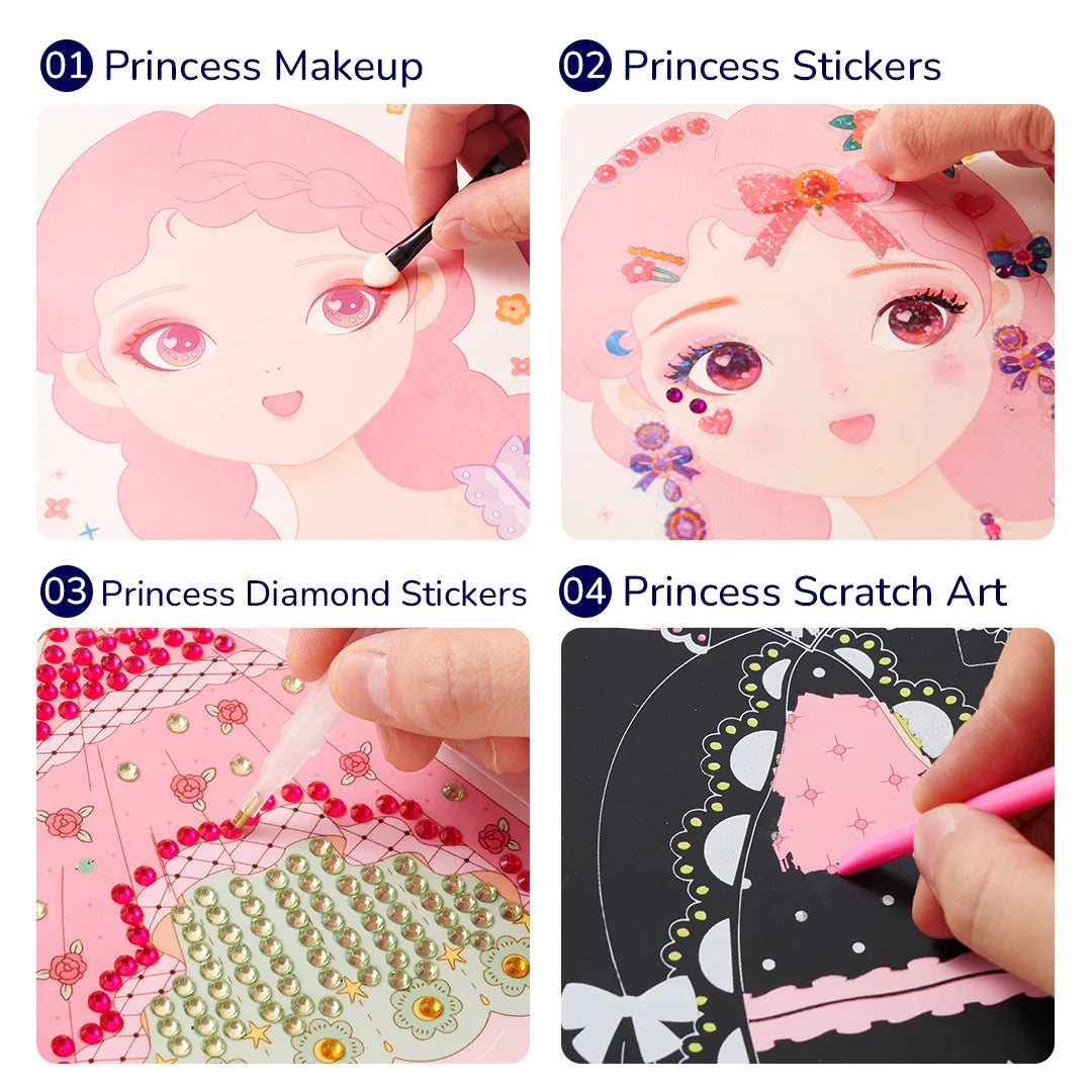 Mideer 3-in-1 Dress Up Game Set: Princess Fashion Show