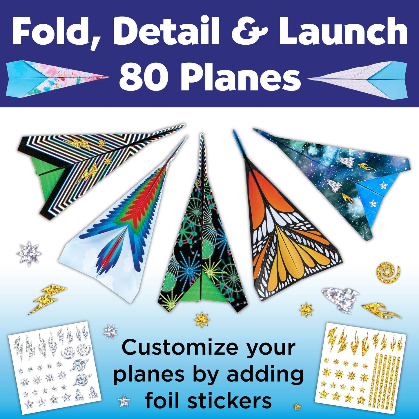Faber-Castell / Creativity for Kids - Stunt Squadron Paper Airplane Craft Kit for Kids