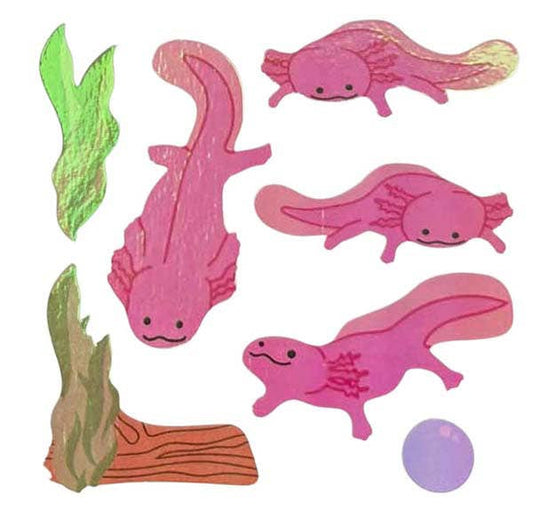 Sticker Garden - Pearl Axolotl Sticker Sheet