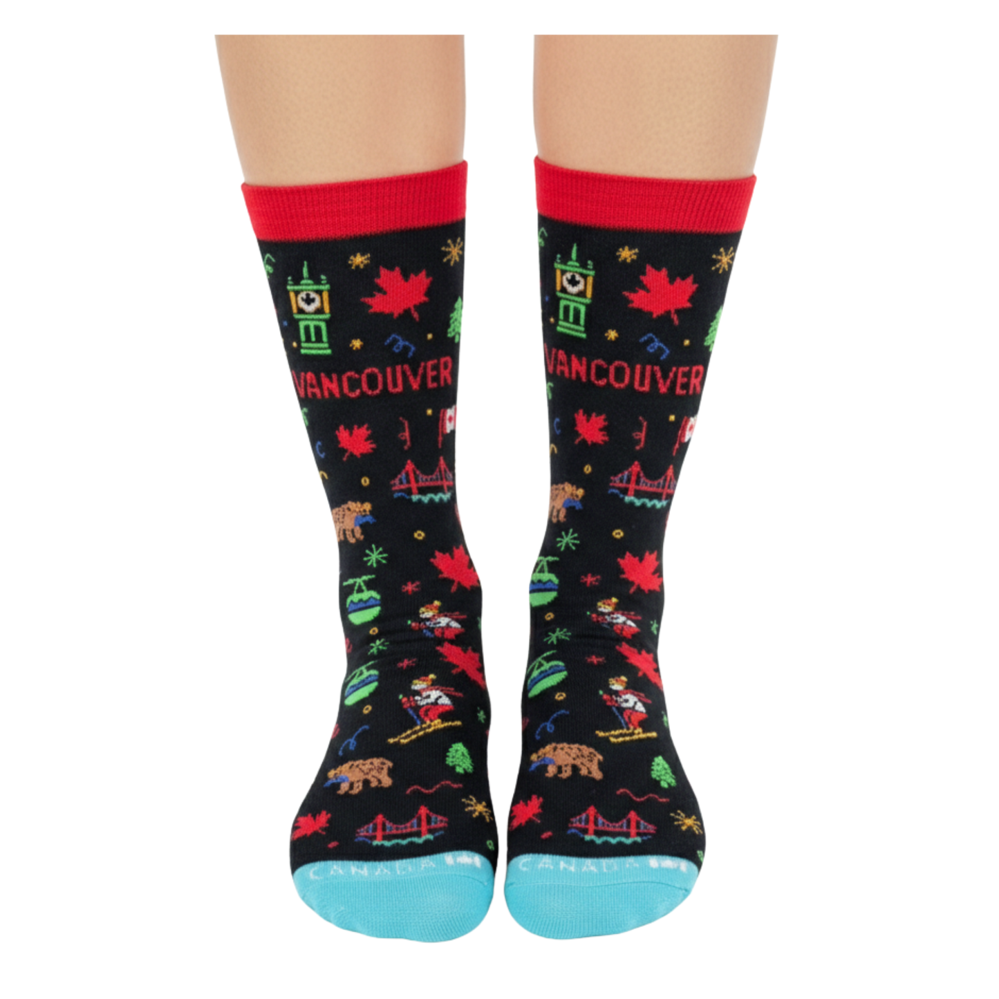 Northern Icons - Kids Vancouver Crew Socks Canada City Icons