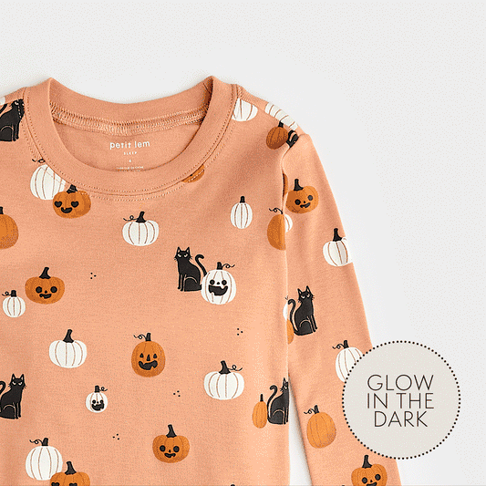 Petit Lem Spooky Season Print On Apple Blossom Pj Set