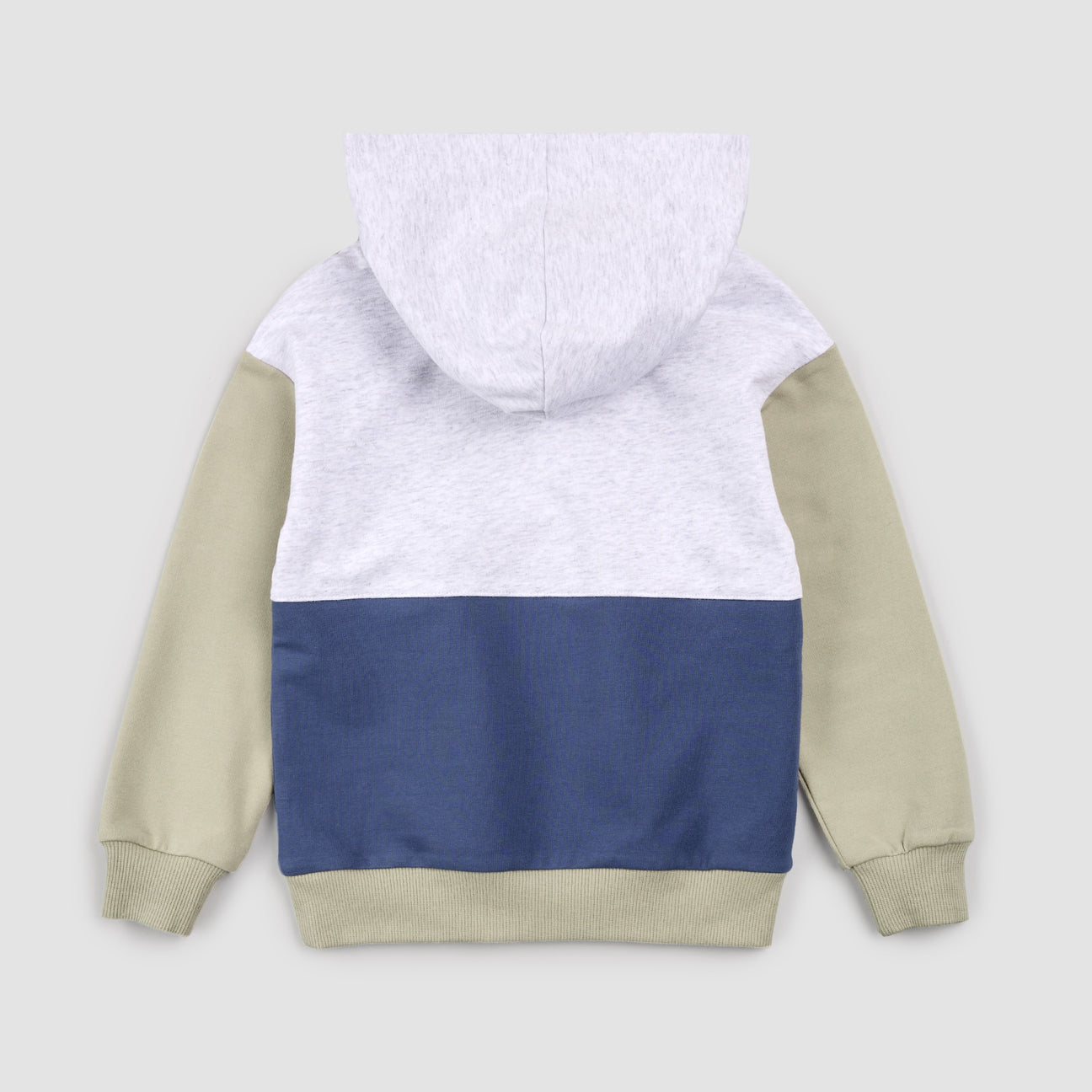 Miles The Label -  Blue Color Block Hoodie
