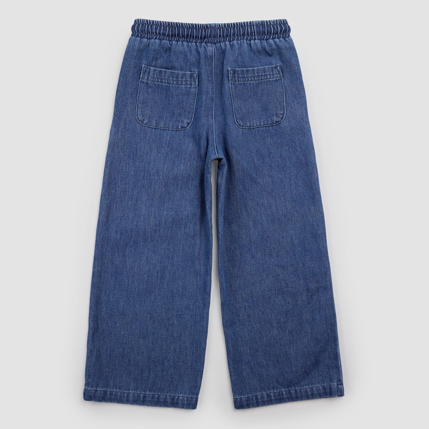 Miles The Label - Wide Leg Denim Pant in Blue Denim