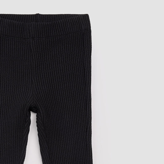 Miles The Label - Flared Knit Pant in Black