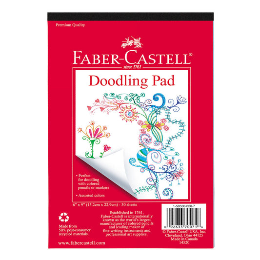 Faber-Castell / Creativity for Kids - Doodling Pad 6" x 9" Notepad with 30 Sheets