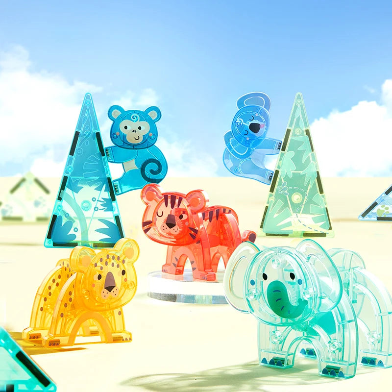 Mideer Colourful Magnetic Tiles: Wonderful Forest 40 Pieces