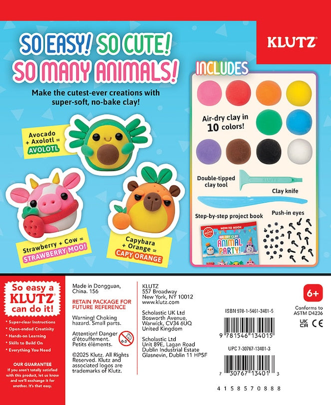 Klutz Air-Dry Clay Animal Party!