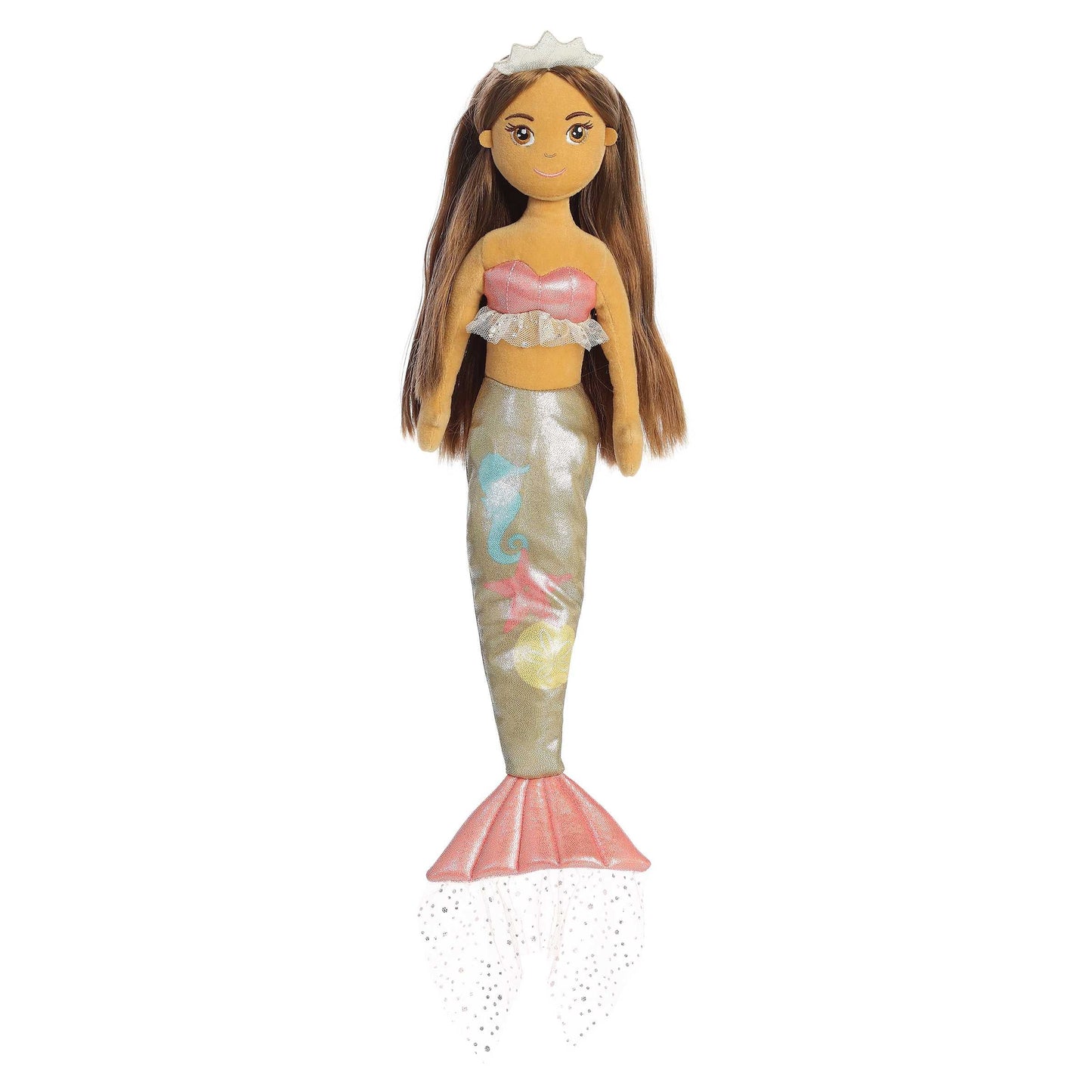 Aurora: Sea Sparkles - Coastal Sparkles - 18" Shelly Mermaid Plush Doll