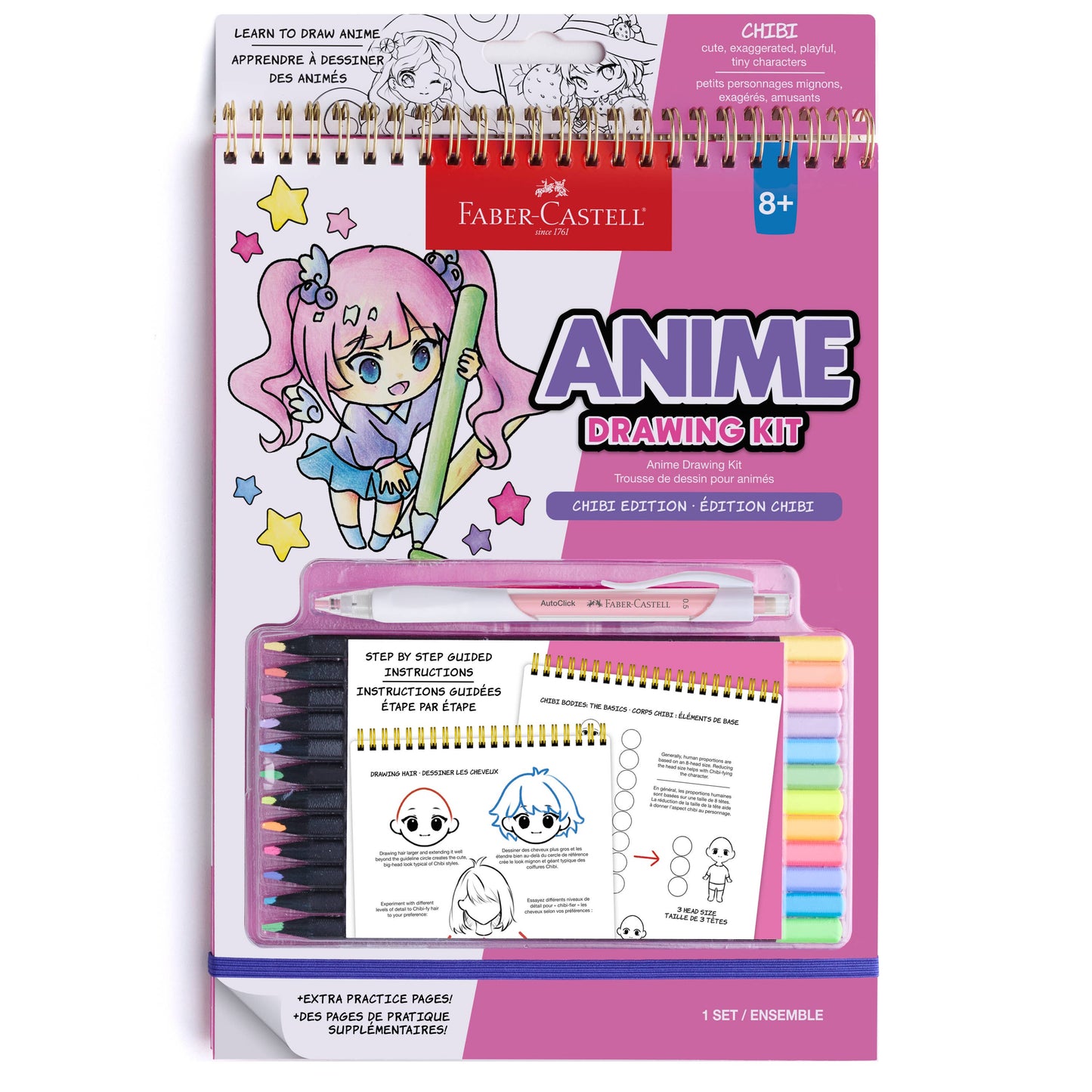 Faber-Castell / Creativity for Kids - Anime Drawing - Chibi Edition Drawing Instruction Kit