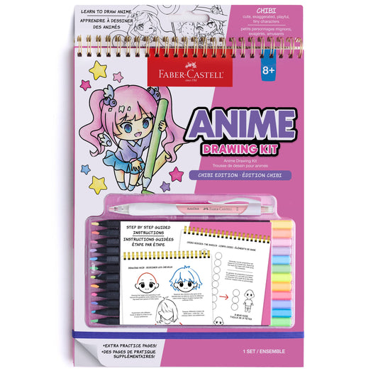 Faber-Castell / Creativity for Kids - Anime Drawing - Chibi Edition Drawing Instruction Kit