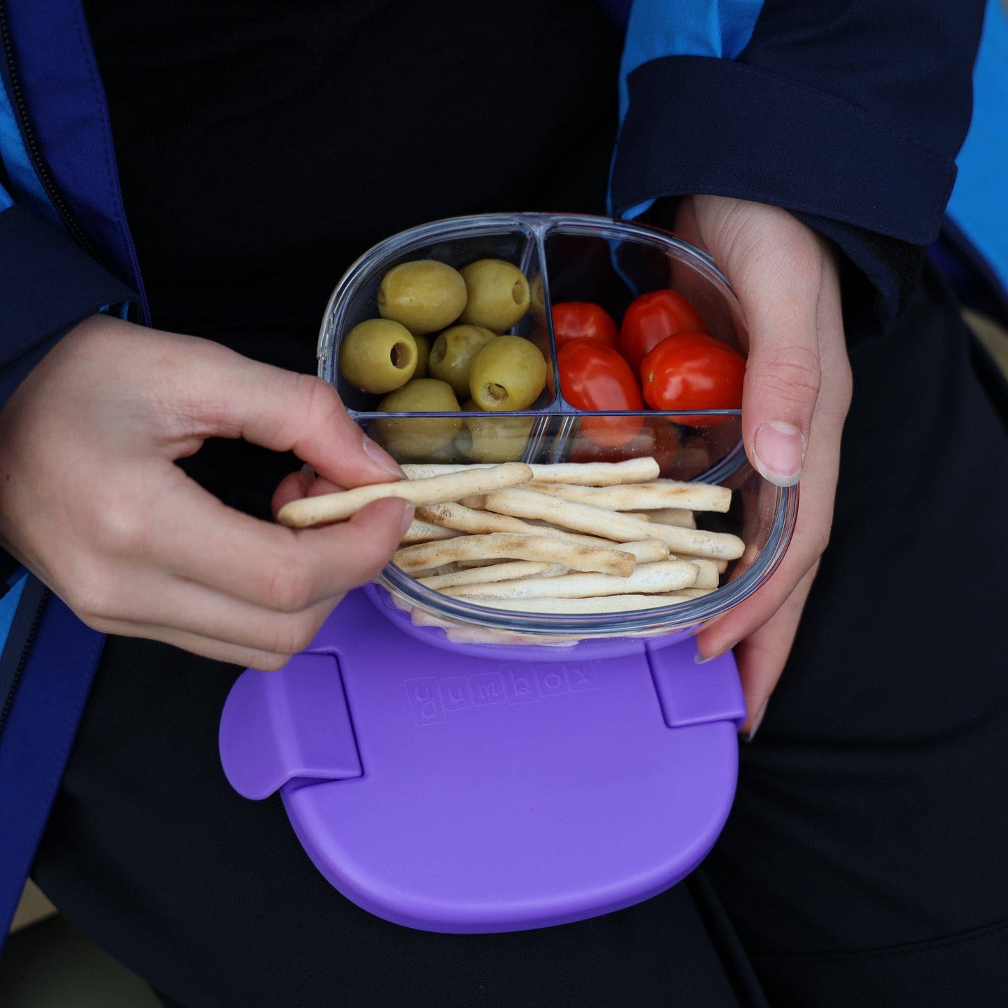 Yumbox - Compact Leakproof Snack Bowl with 3 Compartments