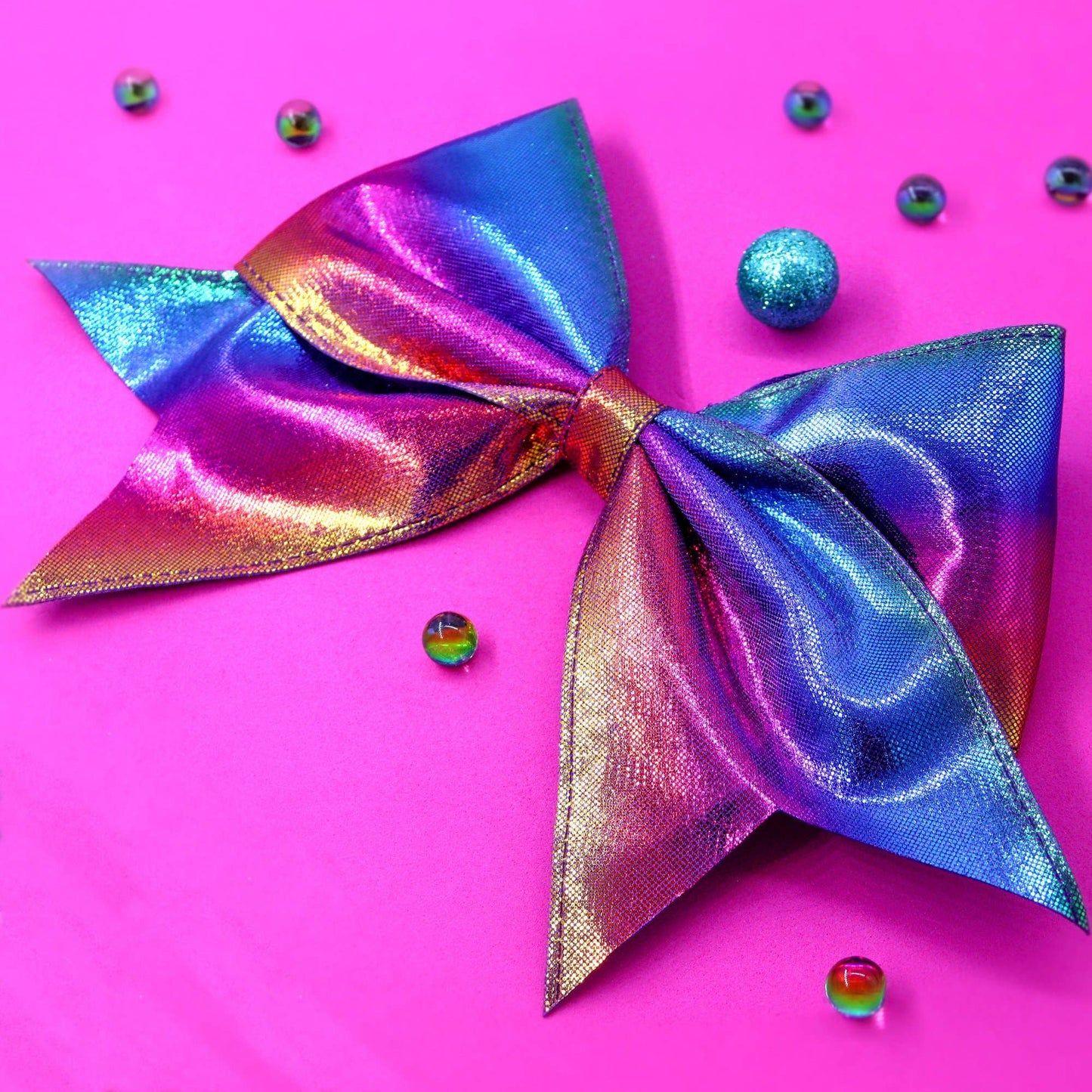 Frog Sac Large Mermaid Hair Bows, 4-Pack