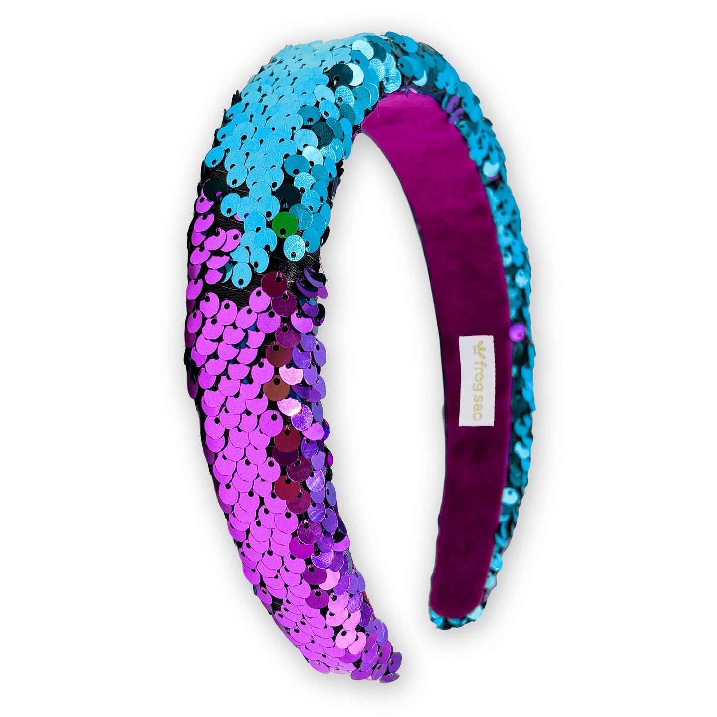 Frog Sac Reversible Sequin Headband, Kids Padded Hair Band