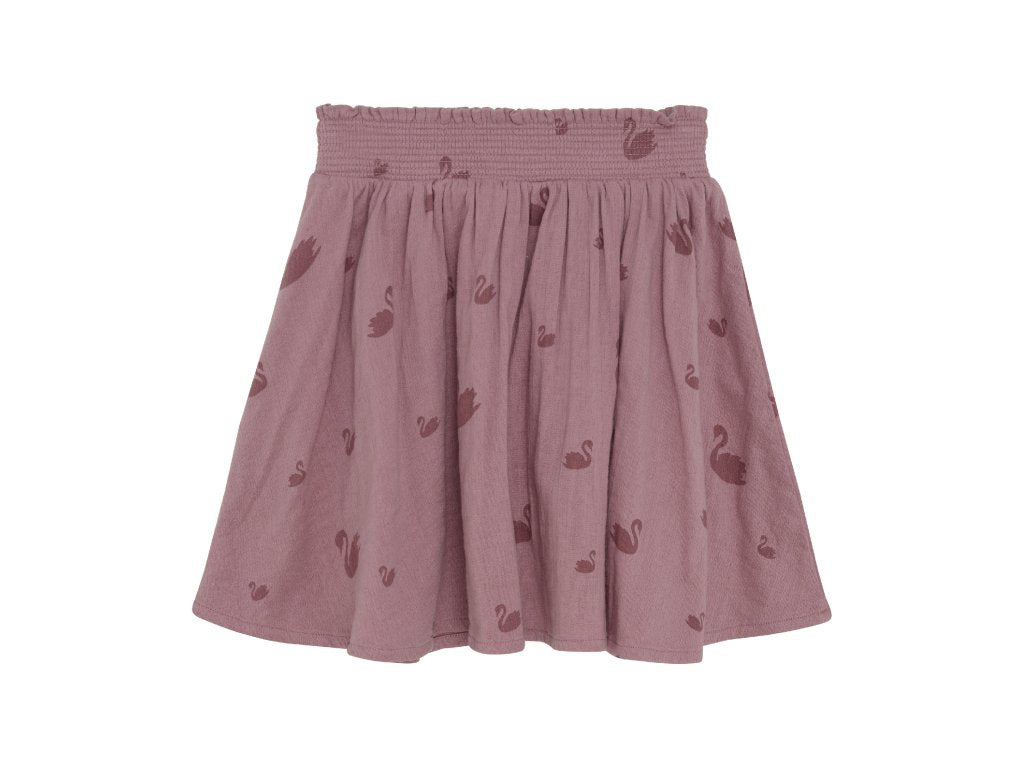 Minymo Crane Pattern Skirt Rose - 5Y