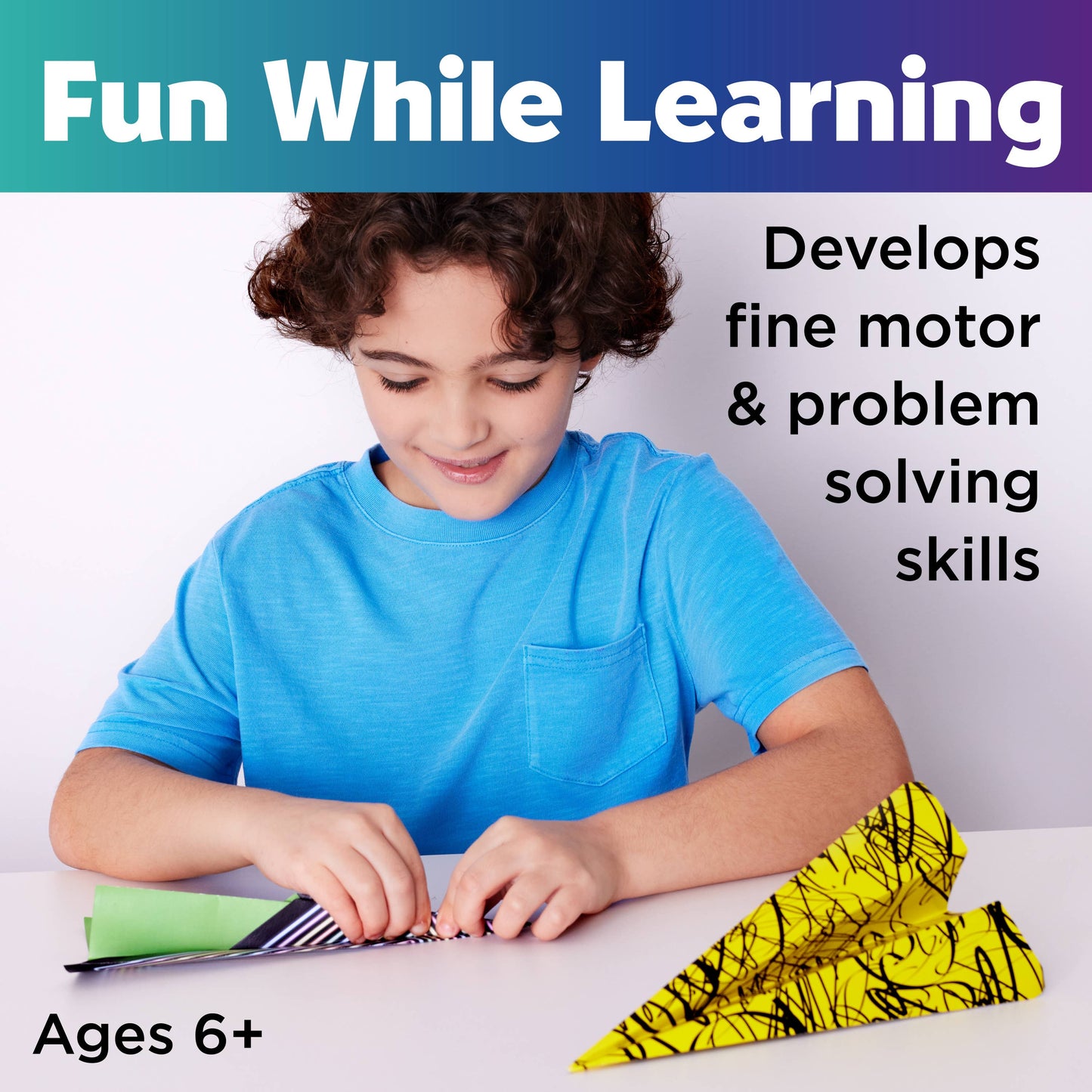 Faber-Castell / Creativity for Kids - Stunt Squadron Paper Airplane Craft Kit for Kids