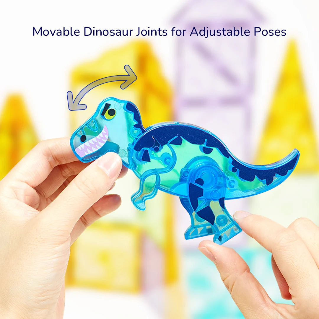Mideer Colourful Magnetic Tiles: Jurassic Adventure 48 Pieces