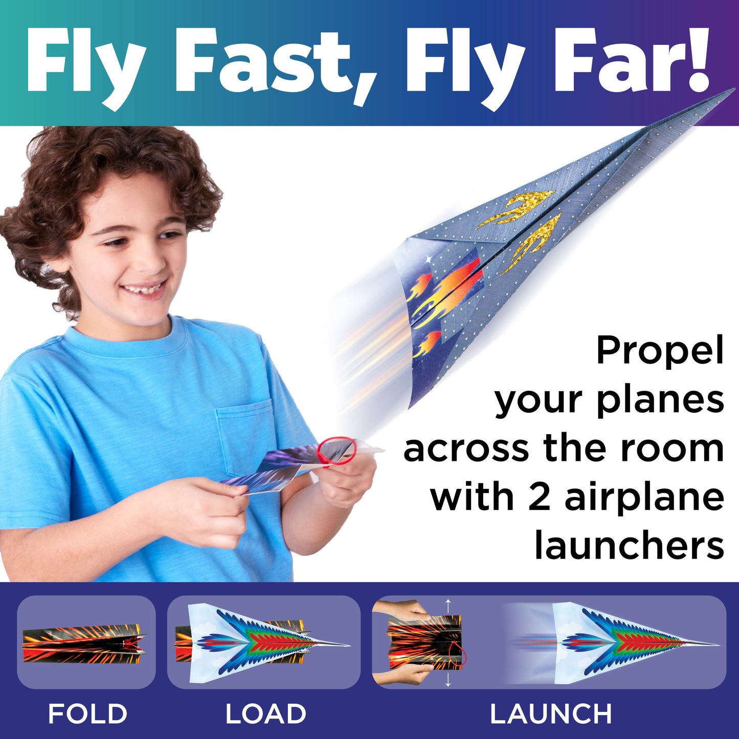 Faber-Castell / Creativity for Kids - Stunt Squadron Paper Airplane Craft Kit for Kids