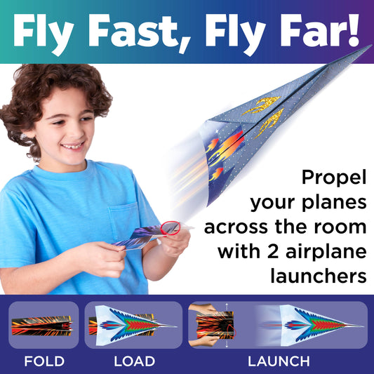 Faber-Castell / Creativity for Kids - Stunt Squadron Paper Airplane Craft Kit for Kids