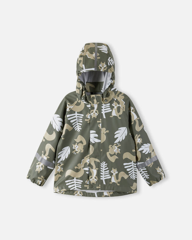 Reima Waterproof Rain Jacket Vesi Greyish Green