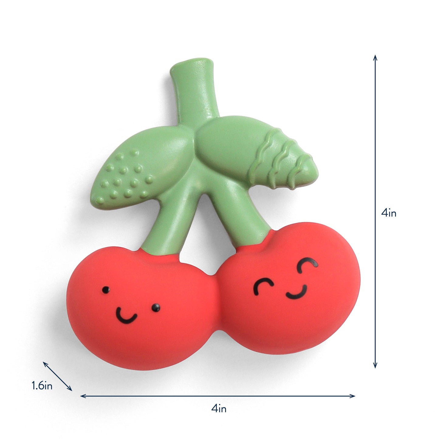 Itzy Ritzy - Comfort Crew: Cherry Natural Rubber Teether