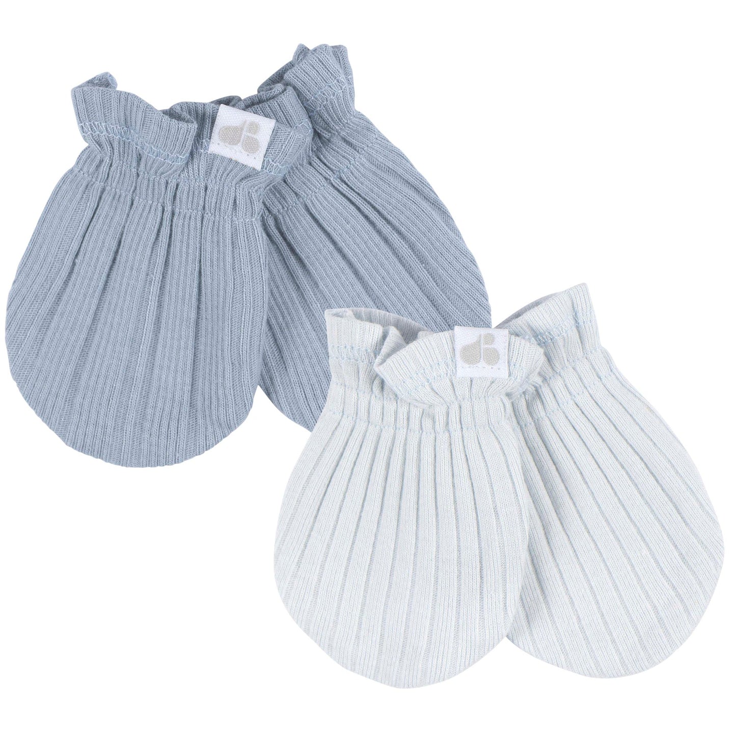 Just Born -  4pc Hat+Mitten Set - Blue