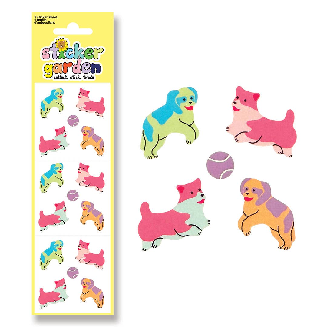 Sticker Garden - Classic Fetch Dog Pastel Sticker Sheet