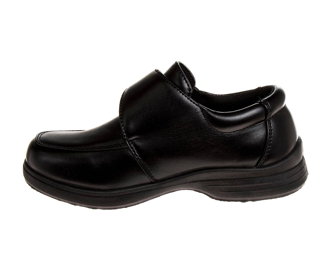 French Toast Boys Black Hook and Loop School Shoes (Little Kid)