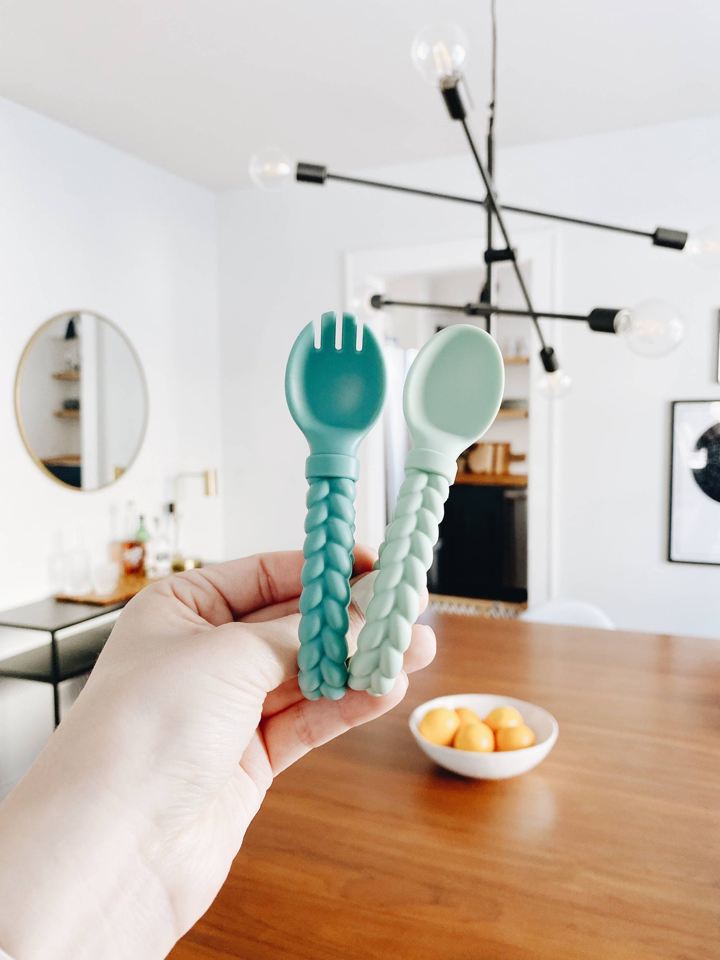 Itzy Ritzy - Sweetie Spoons Spoon + Fork Set: Blue