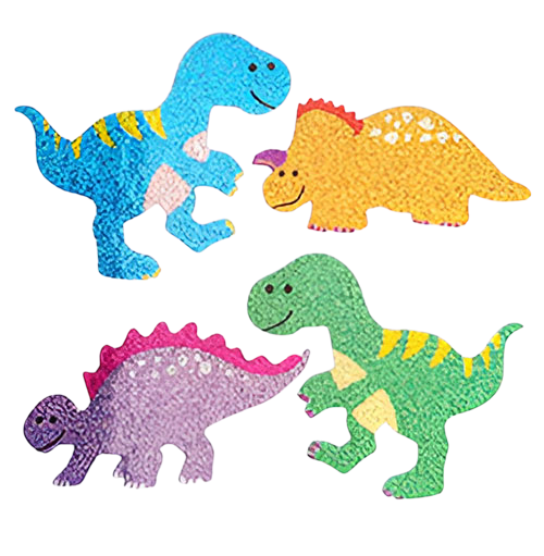 Sticker Garden - Glitter Dinosaurs Stickers for Kids