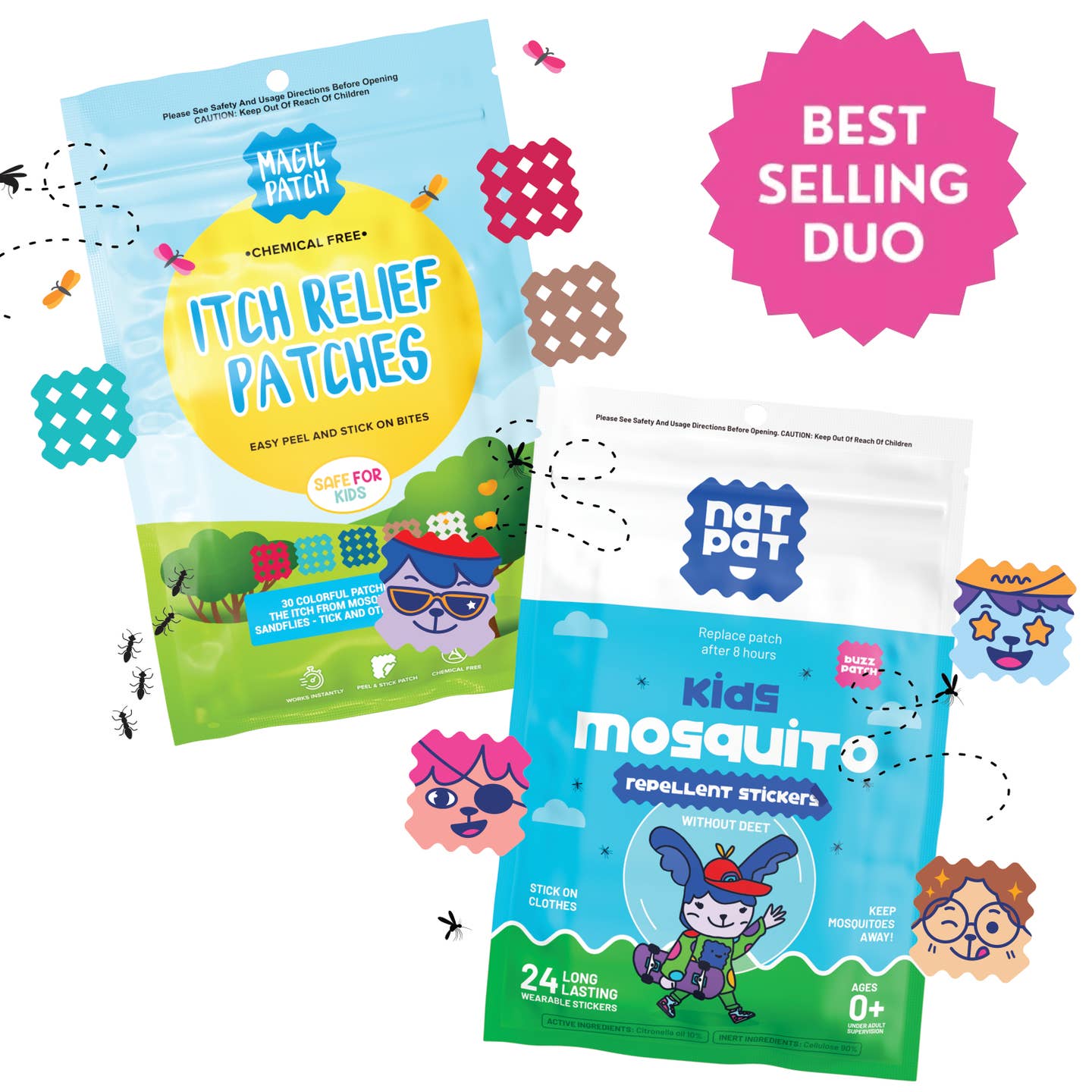 NatPat Mosquito and Itch Relief Patches