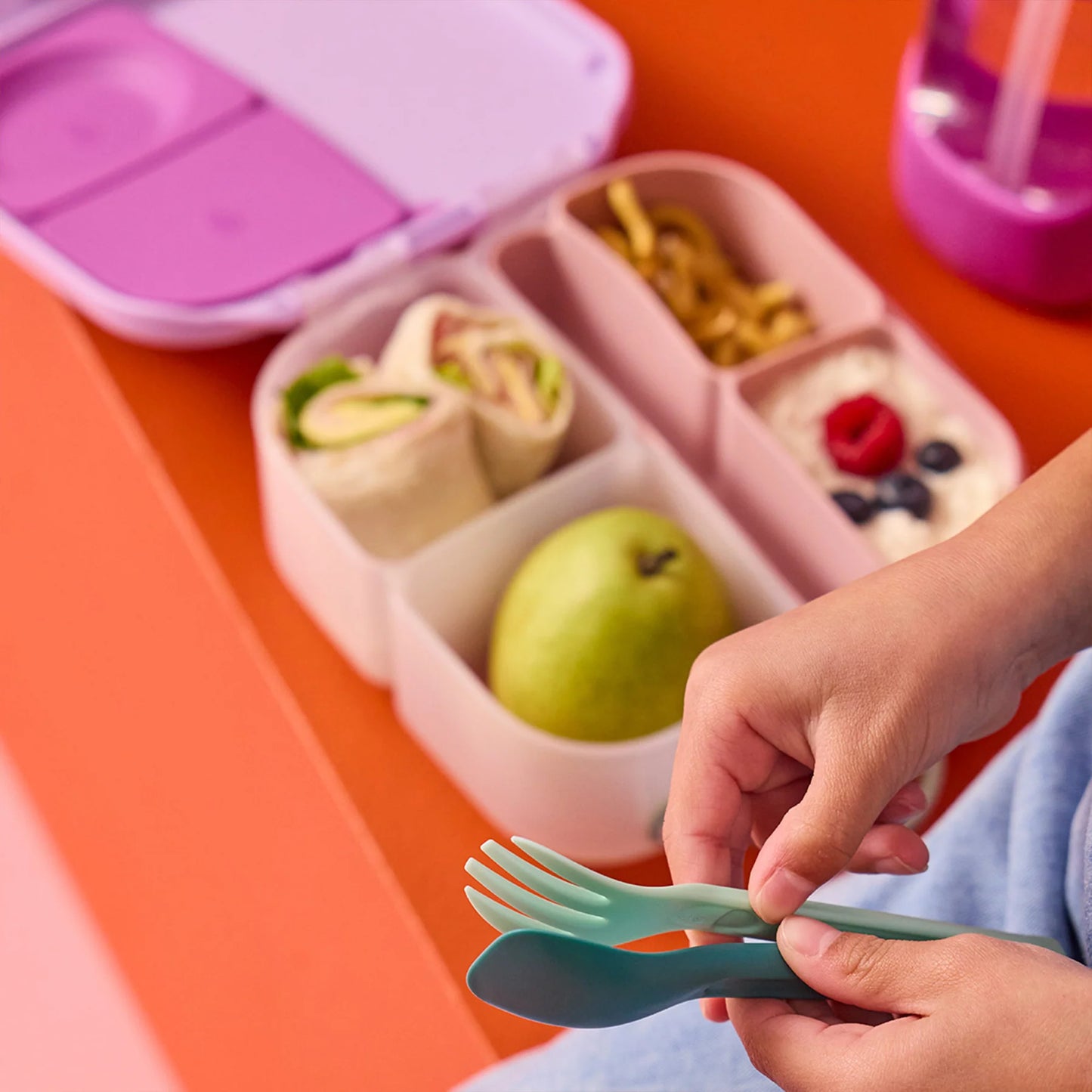 B.Box - Lunch Cutlery Fork + Spoon Duo - 2pk