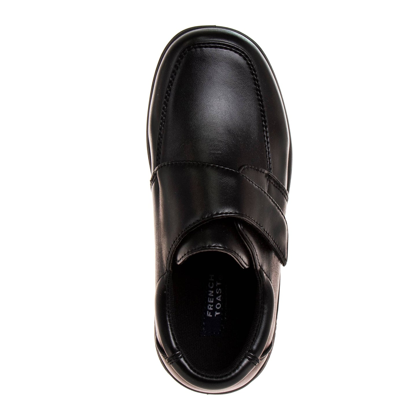 French Toast Boys Black Hook and Loop School Shoes (Little Kid)