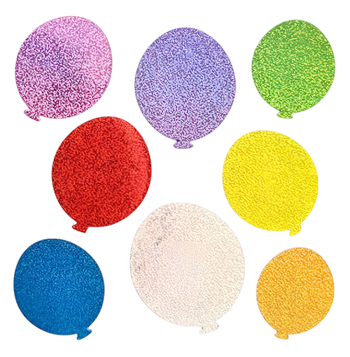 Sticker Garden - Glitter Birthday Balloons Sticker Sheet