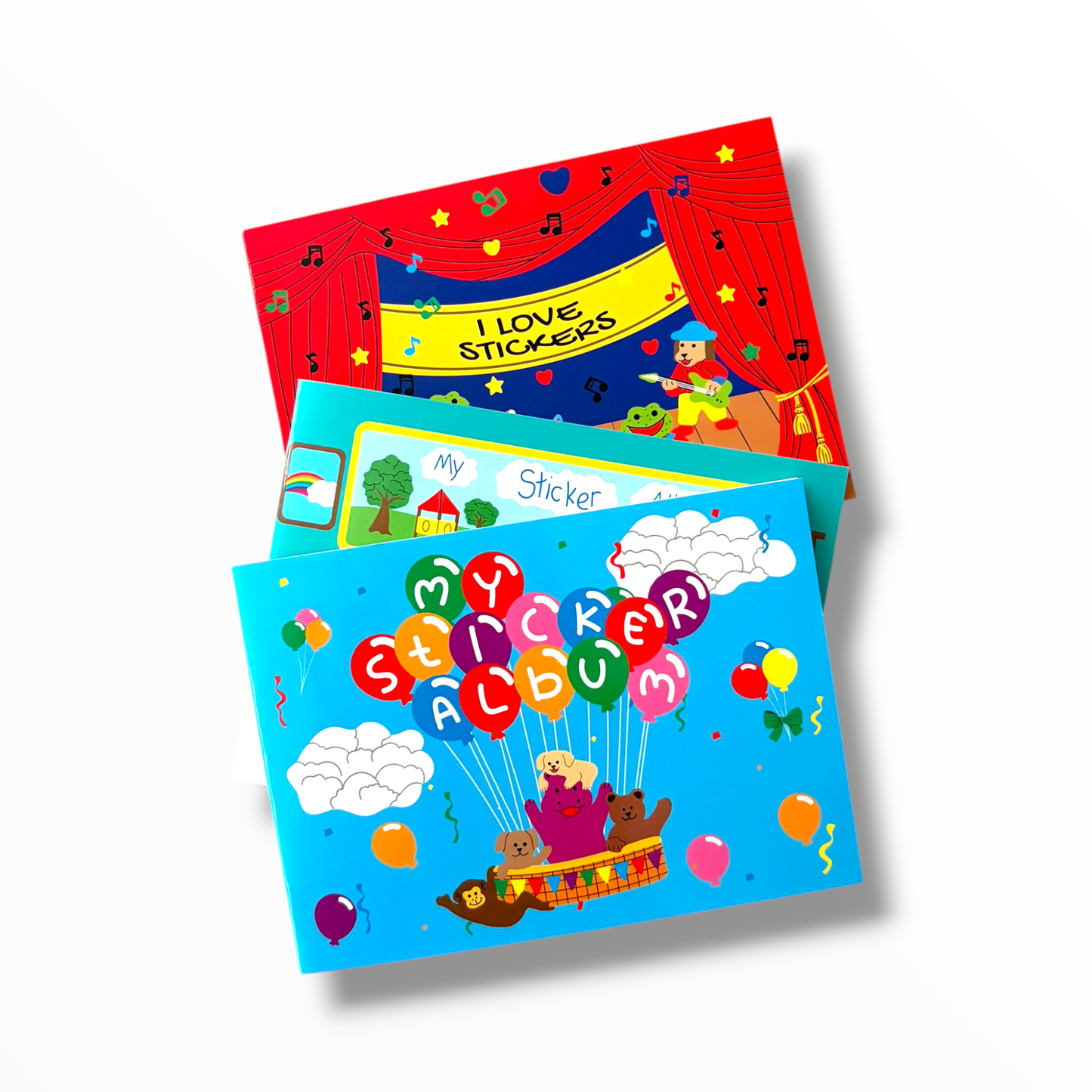 Sticker Garden - Blank Sticker Album Hot Air Balloon Design