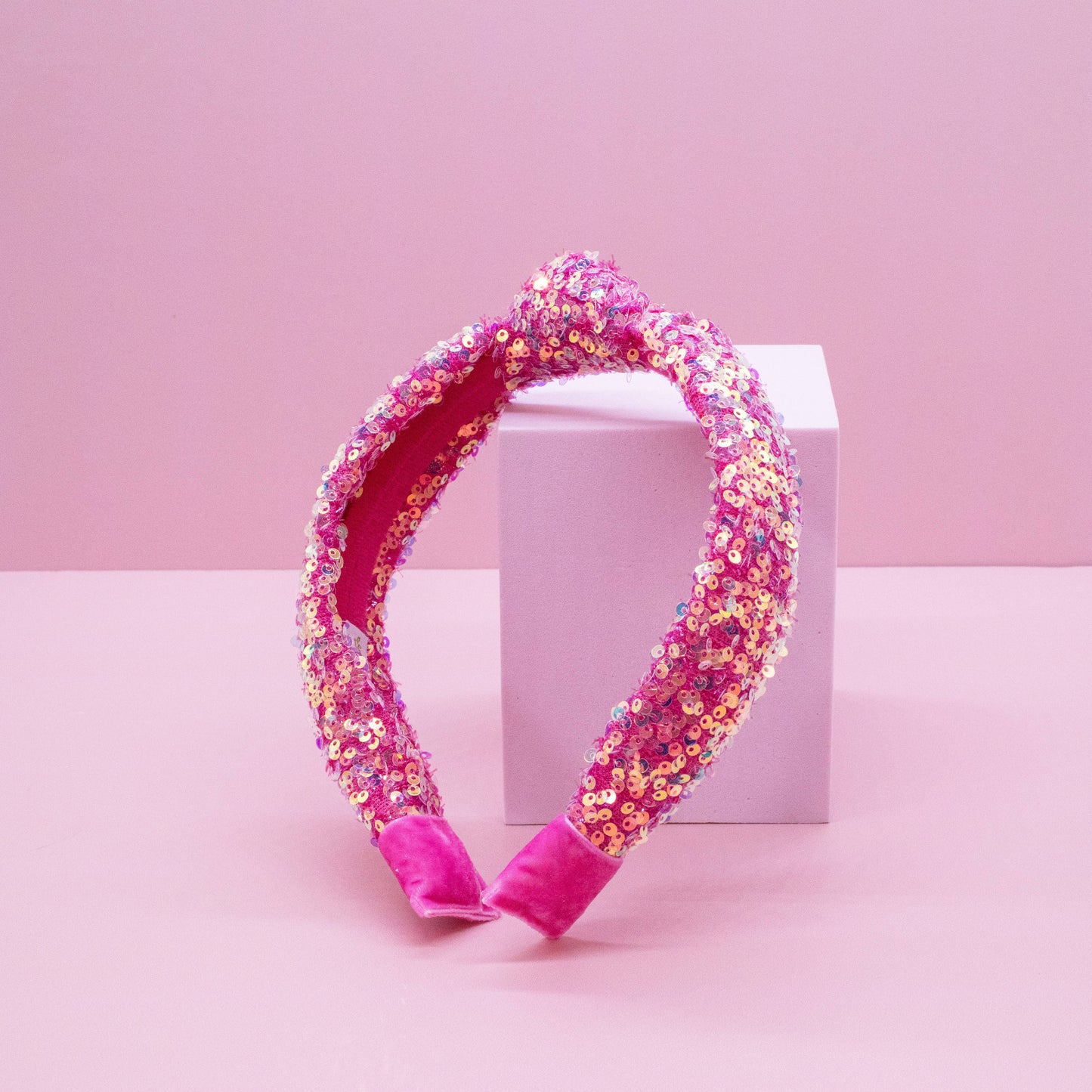 Frog Sac Kids Knot Headband, Sequin Knotted Hair Band Accessories