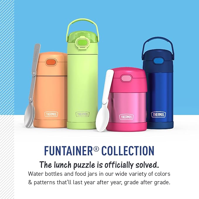 Thermos - 410ml FUNtainer Water Bottle with Spout and Locking Lid, Out of This World