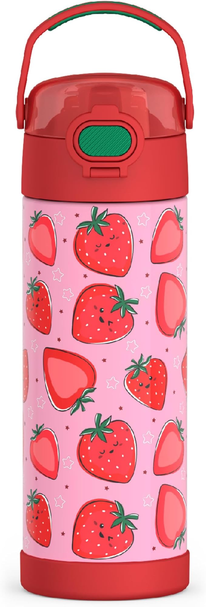 Thermos 410ml FUNtainer Water Bottle - Strawberry Smiles