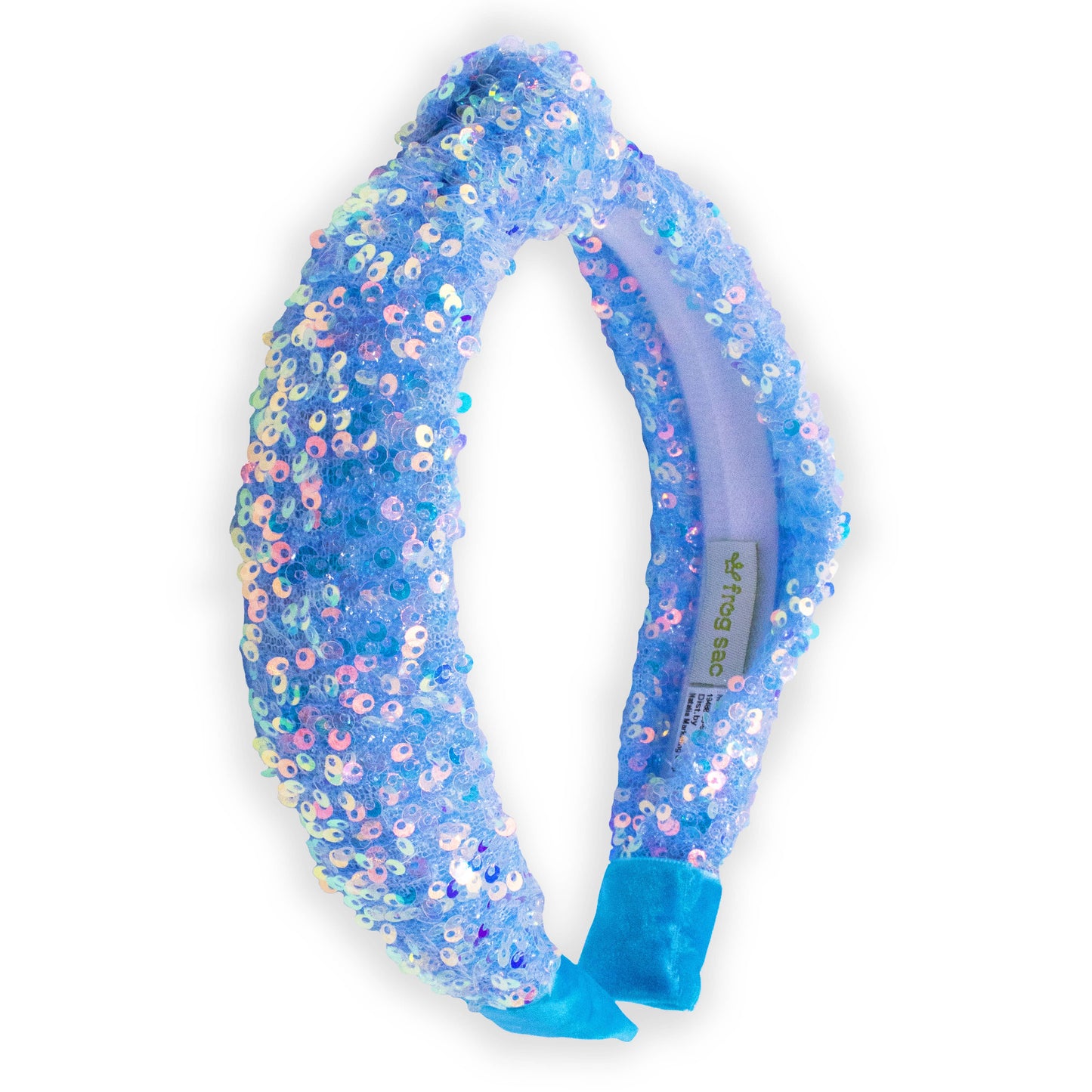 Frog Sac Kids Knot Headband, Sequin Knotted Hair Band Accessories