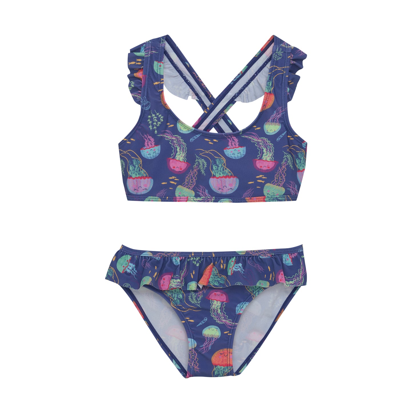Color Kids - Swimwear Bikini With Frills - 6Y