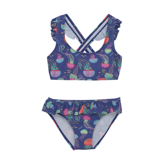 Color Kids - Swimwear Bikini With Frills - 6Y