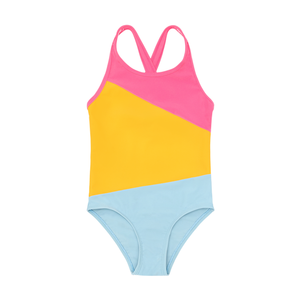 Color Kids - Girl's Swim Suit 1 pc Color Block