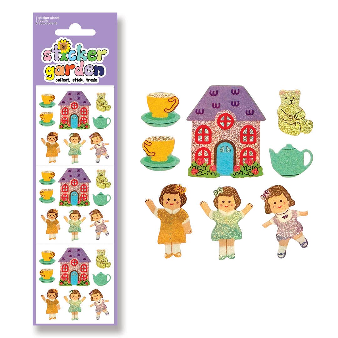 Sticker Garden - Glitter Dolls Sticker Sheet