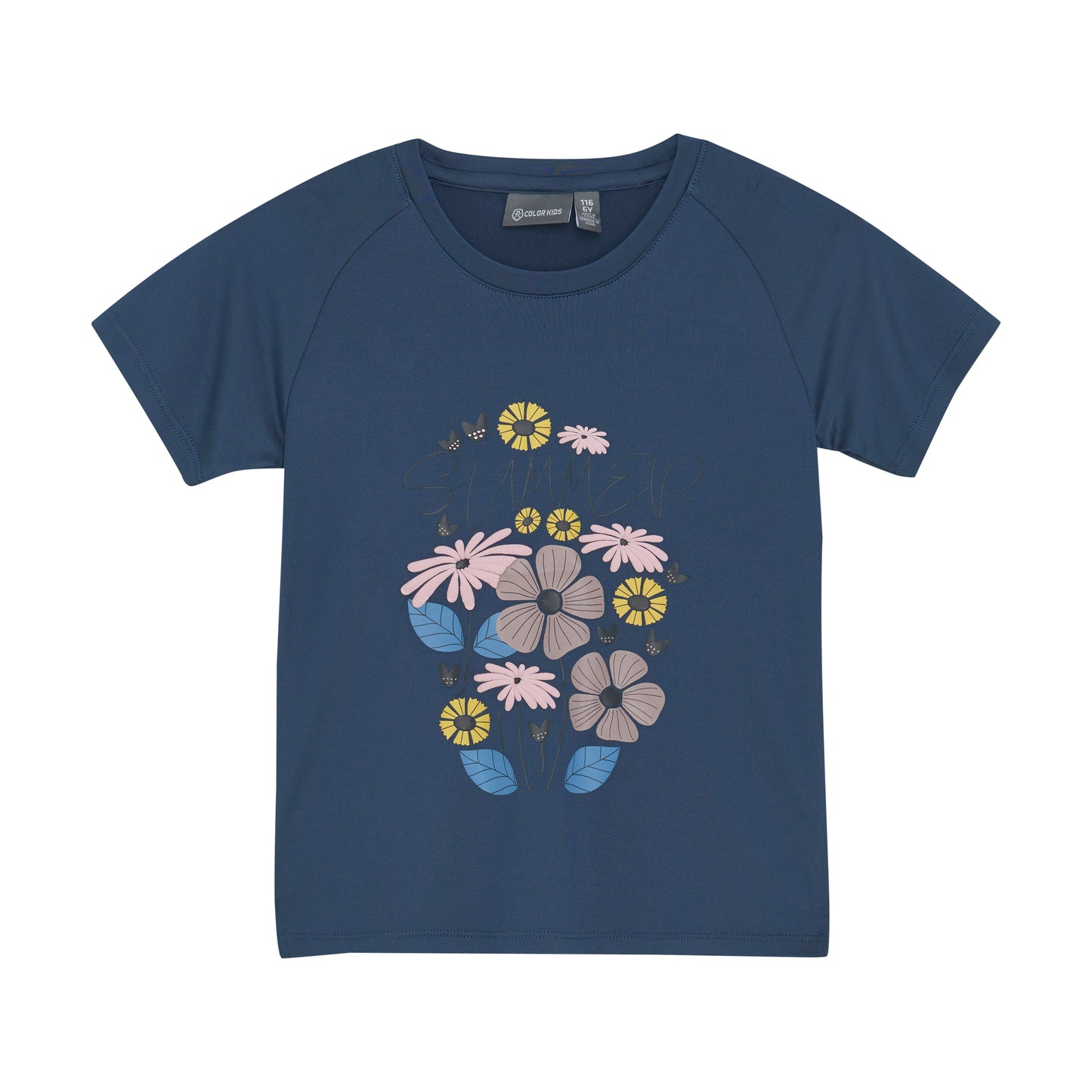 Color Kids Quick Dry Long T-shirt W. Print - 6Y