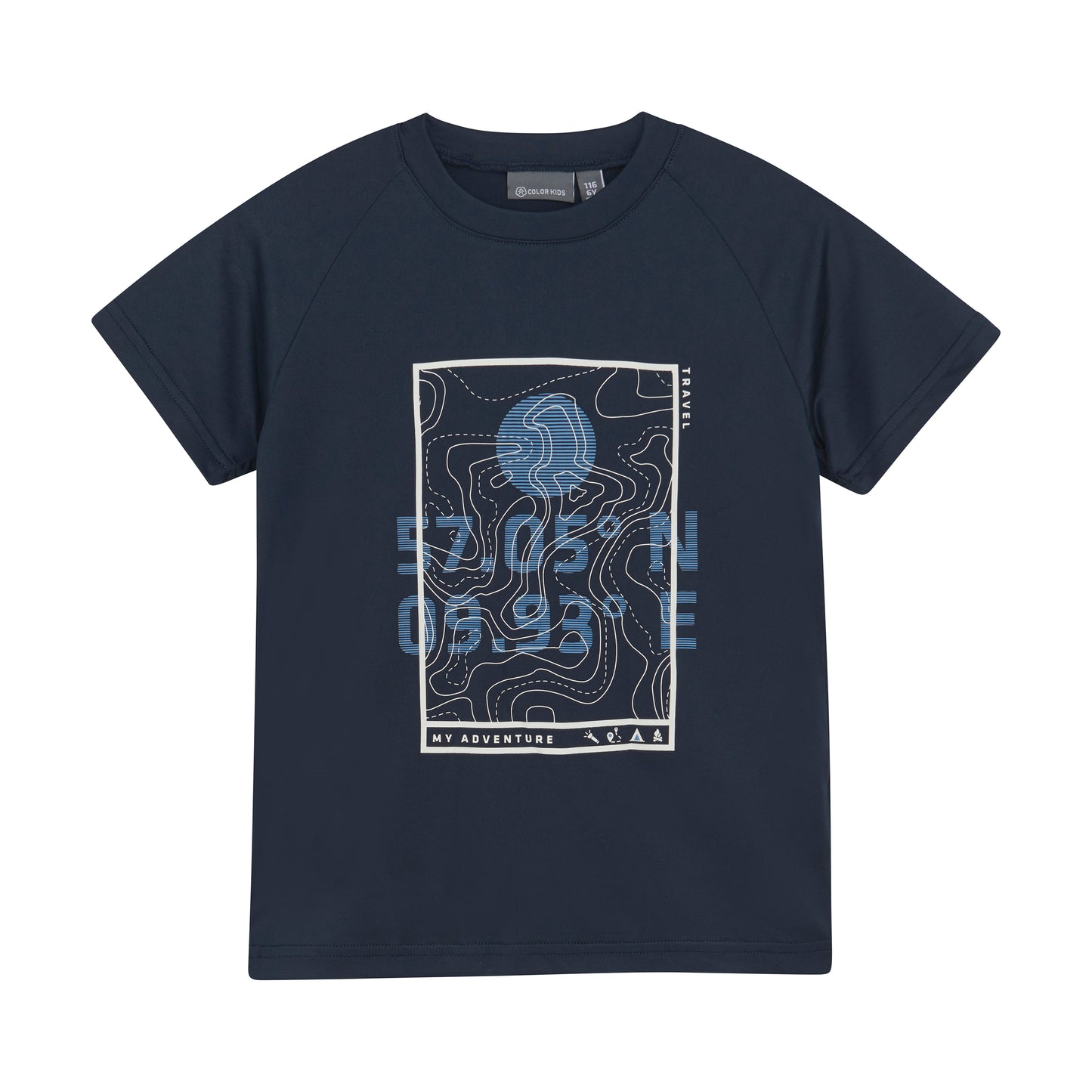 Color Kids Quick Dry Long T-shirt W. Print - 6Y