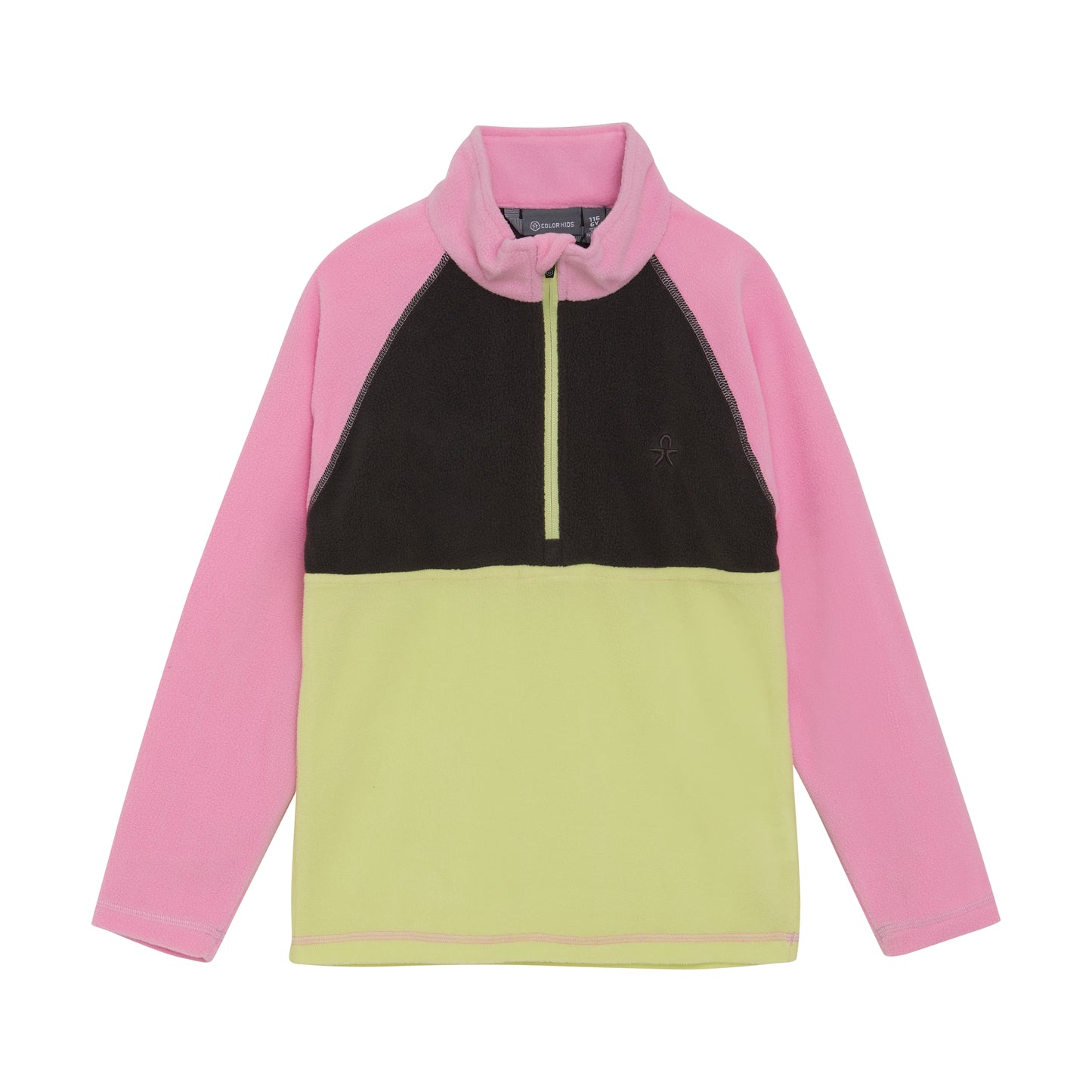 Color Kids - Colorblock Fleece Pullover - 6Y