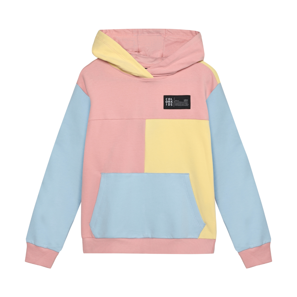 Color Kids - Color Block Pullover Hoodie