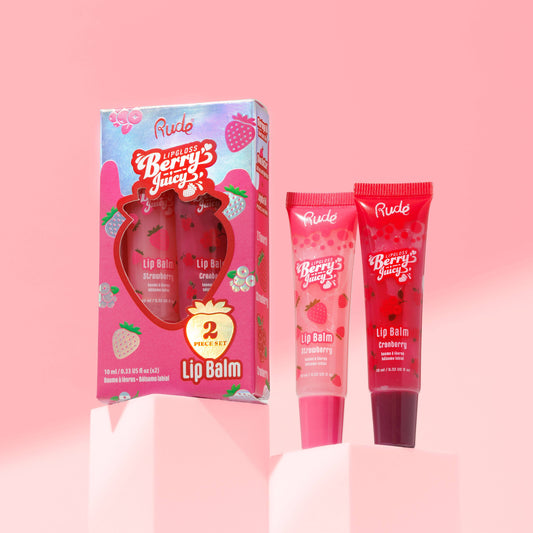 Rude Cosmetics - Berry Juicy Lip Balm Duo Set