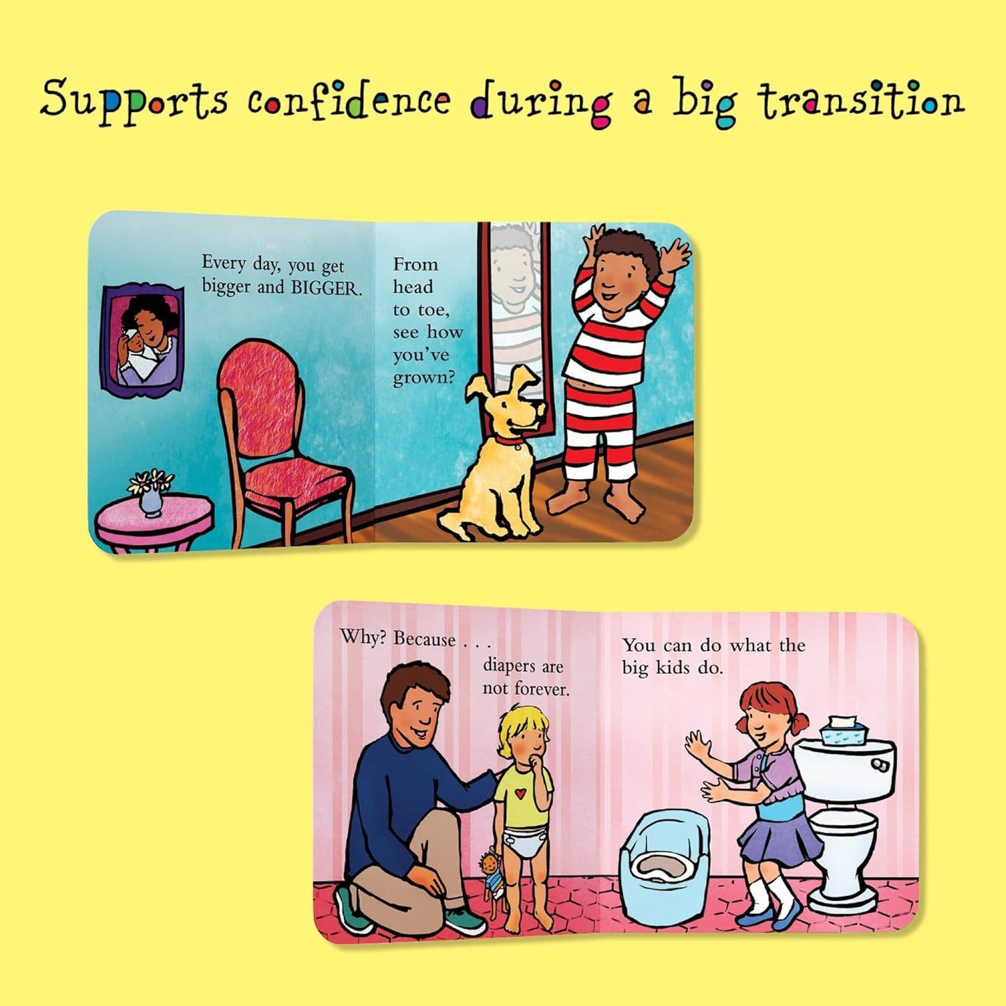 Diapers Are Not Forever Board Book by Elizabeth Verdick & Marieka Heinlen