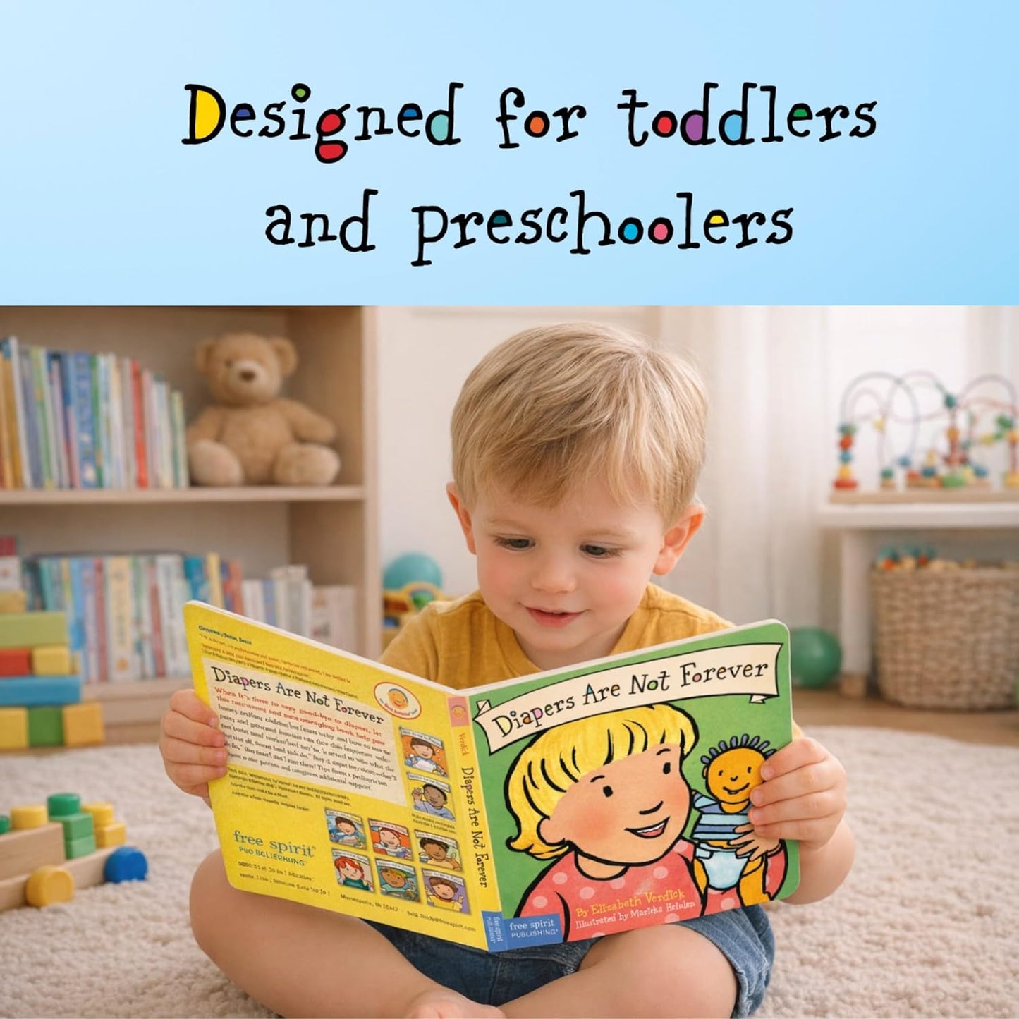 Diapers Are Not Forever Board Book by Elizabeth Verdick & Marieka Heinlen